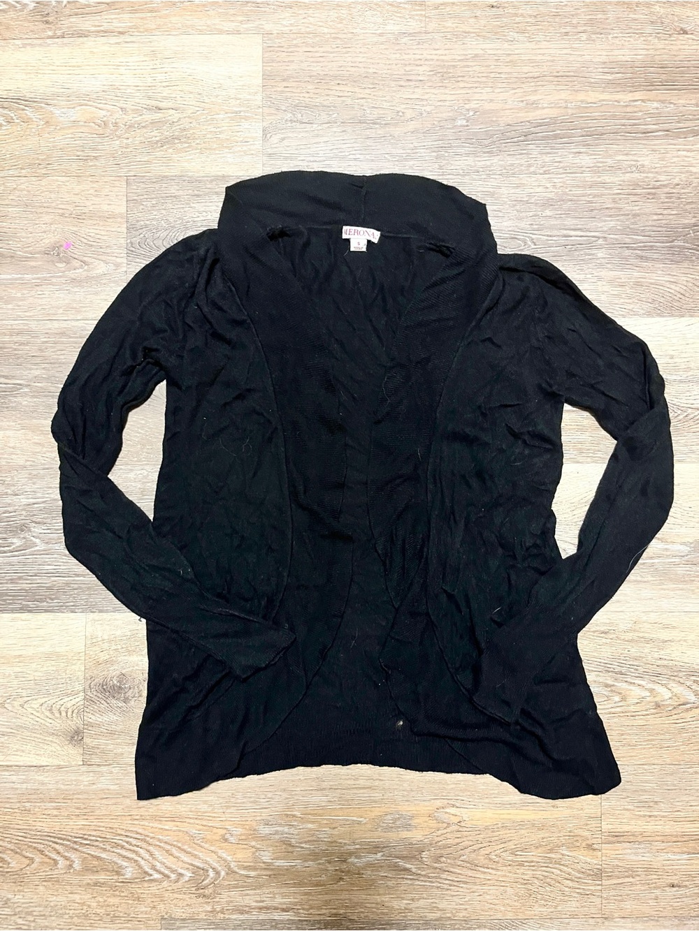 Merona Black Open-Front Cardigan Sweater